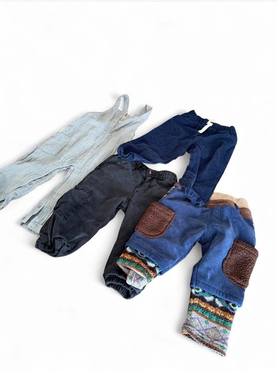Other - Kids Pants Lot Blue Black Size 12-18M